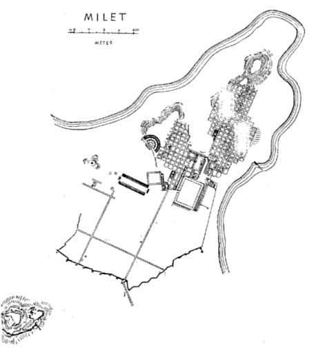 FIG. 9. MILETUS, AS EXCAVATED BY WIEGAND