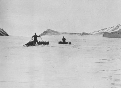 The Dog Teams Leaving The Beardmore Glacier