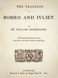 Romeo and Juliet, William Shakespeare
