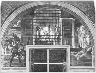 Plate 18.—Raphael. "The Deliverance of Peter." In the Vatican.