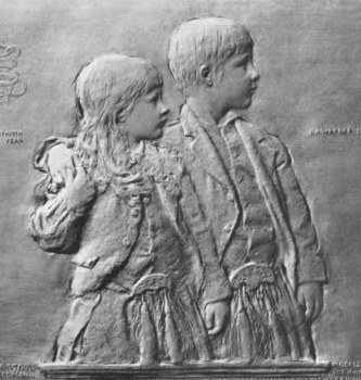 Copyright, De W.C. Ward. Plate 25.—Saint-Gaudens. "The Butler Children."