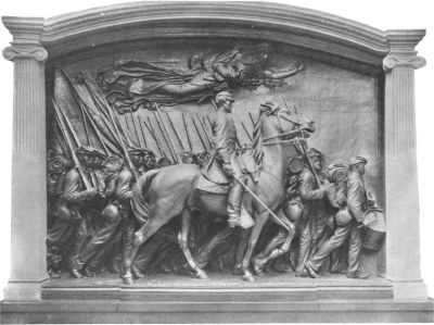 Copyright, De. W.C. Ward. Plate 31.—Saint-Gaudens. "Shaw Memorial."