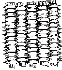 Fig. 293. Surface relief produced by horizontal series crowded together