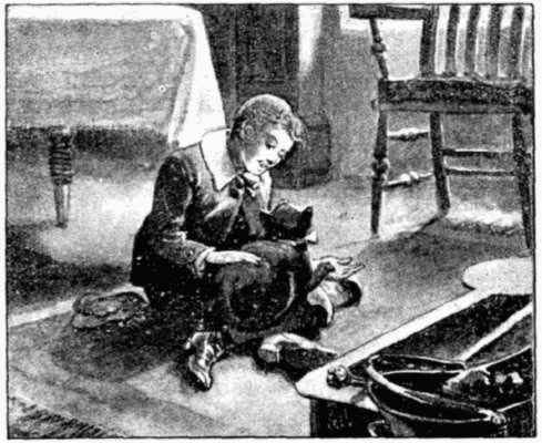 He sat down on the rug with her.