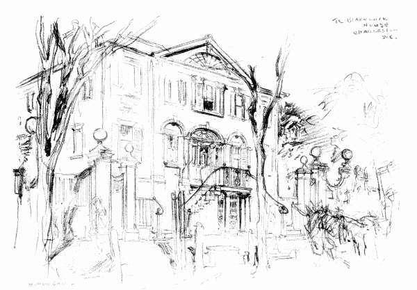 Nor is the Charleston background a mere arras of recollection. It exists everywhere in the wood and brick and stone of ancient and beautiful buildings, in iron grilles and balconies unrivalled in any other American city....