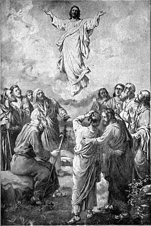 THE ASCENSION OF CHRIST  "This same Jesus ... shall so come in like manner." Acts 1:11.  COPYRIGHT STANDARD PUB. CO.