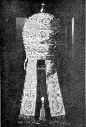 THE TRIPLE CROWN  The Pope's Tiara, from a photograph taken in the Vatican at Rome.