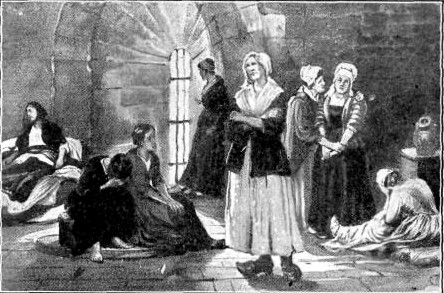 HUGUENOTS IN PRISON FOR THEIR FAITH  "Others had trial ... of bonds and imprisonment." Heb. 11:36.