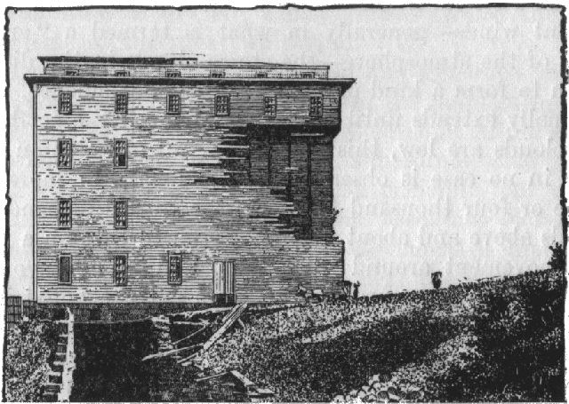 Fig. 9.—Showing effect of expansion of air contained in a hollow wall during the passage of the storm.