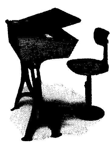 Fig. 106—Adjustable seat and desk used in schools of Boston, Mass. Fig. 106