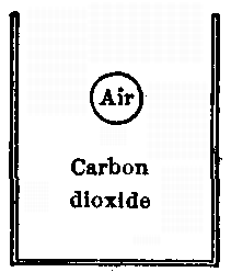 Fig. 56—Soap bubble floating in a vessel of carbon dioxide, illustrating the difference in weight between air and carbon dioxide gas. Fig. 56