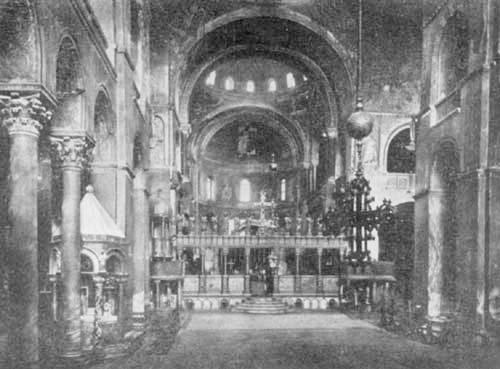 INTERIOR OF ST. MARK'S, VENICE