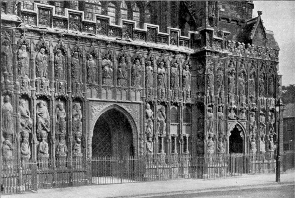 PORTALS OF WEST FRONT. The Photochrom Co. Photo.