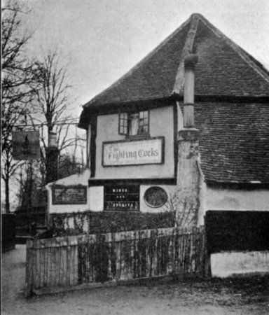 THE OLD ROUND HOUSE, "THE FIGHTING COCKS."
