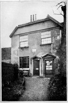 THE BORROW HOUSE, NORWICH  The house is situated in Borrow's Court, formerly King's Court, Willow Lane, St. Giles's, Norwich, and here Borrow lived at intervals from 1816 to his marriage in 1839. His mother lived here for thirty-three years until 1849; his father died here, and is buried in the neighbouring churchyard of St. Giles's.