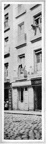 WHERE BORROW LIVED IN MADRID  The house of Maria Diaz in the Calle del Santiago. Borrow occupied the third floor front. A laundry is now in possession.