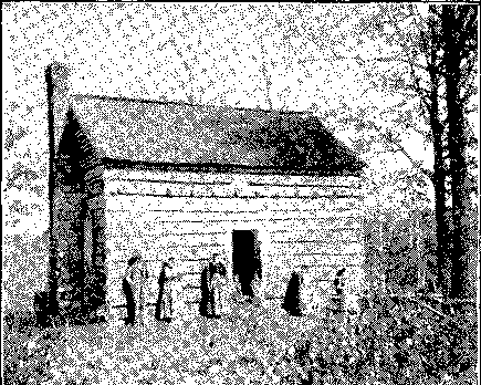 THE SPRINGS CABIN AT LOWELL. Illustration: THE SPRINGS CABIN AT LOWELL.