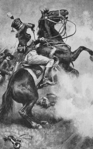 Illustration: A shell had struck Terence's horse.