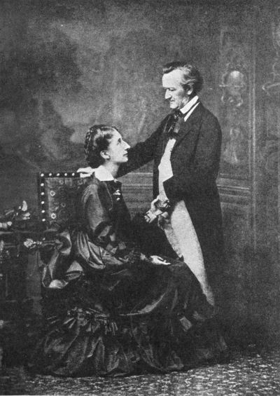 RICHARD AND COSIMA WAGNER.