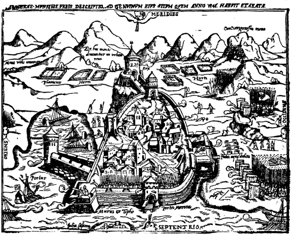 An old map of Algiers