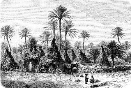 NEGRO VILLAGE AT BISKRA.