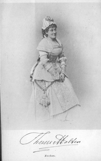 Photograph of Therese Malten.  _Evchen._