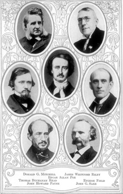 Donald G. Mitchell James Whitcomb Riley Edgar Allan Poe Thomas Buchanan Read Eugene Field John Howard Payne John G. Saxe Portraits