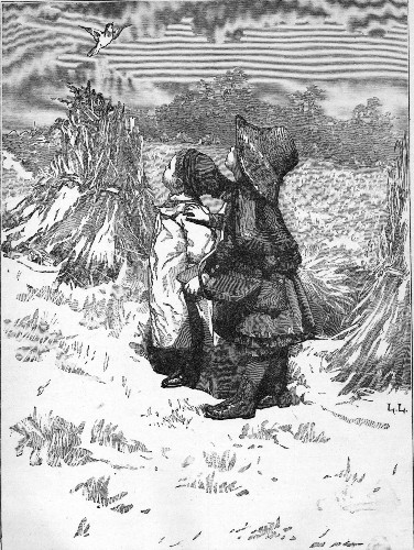 IN THE HARVEST FIELD.  "JEMMY'S AND MY ADVENTURE" (p. 102).