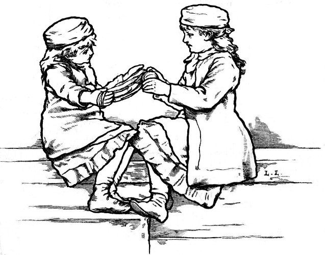 "HE PERCEIVED ... TWO LITTLE GIRLS."