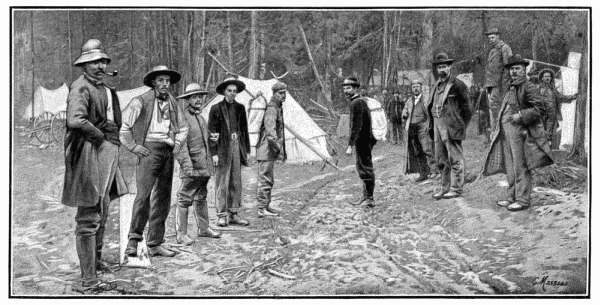 MINEURS À SKAGWAY.—PHOTOGRAPHIE DE LAROCHE, À SEATTLE.