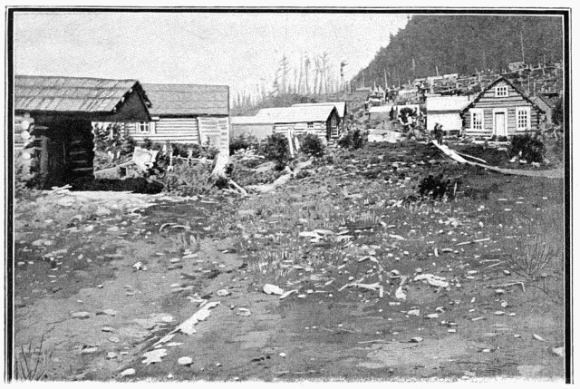 UNE RUE DE DAWSON.—D'APRÈS UNE PHOTOGRAPHIE DE LA ROCHE, À SEATTLE.