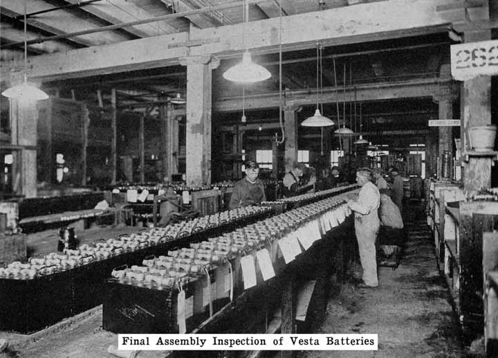 Photo: Final assembly inspection of Vesta batteries