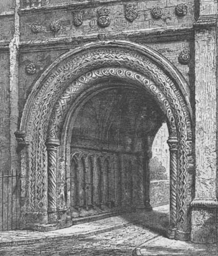 NORMAN DOORWAY, COLLEGE GREEN.