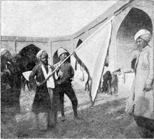 PILGRIMS IN THE CARAVANSARY.