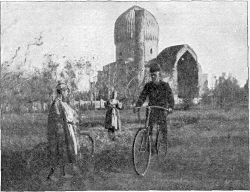 MOSQUE CONTAINING THE TOMB OF TAMERLANE AT SAMARKAND.