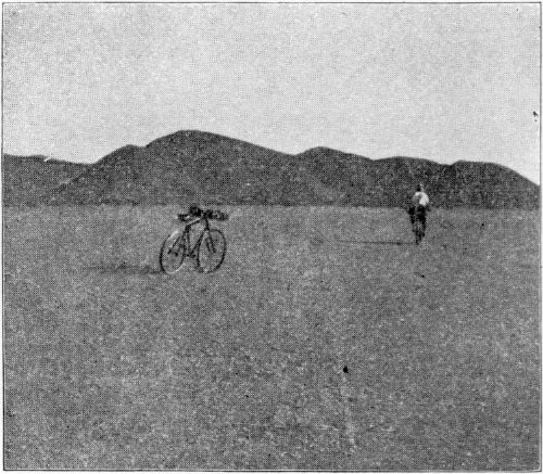 A WASTE OF BLACK SAND IN THE GOBI.