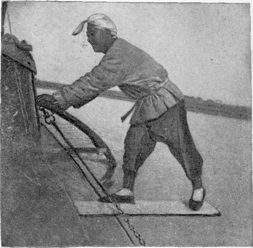 A CHINAMAN SCULLING ON THE PEI-HO.