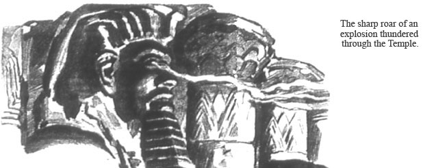 The sharp roar of an explosion thundered through the Temple.