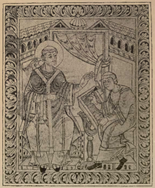 St. Gregory, from Antiphoner of Hartker of St. Gall St. Gregory, from Antiphoner of Hartker of St. Gall