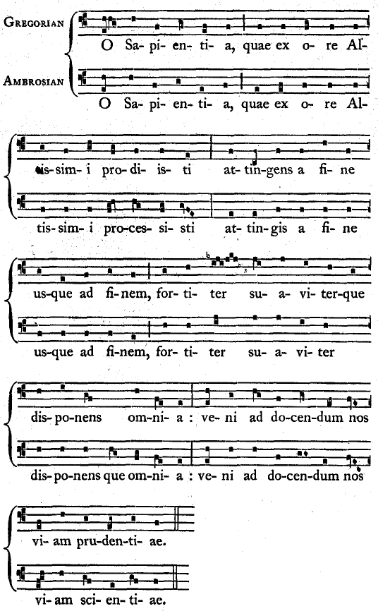 Antiphon, Gregorian and Ambrosian Antiphon, Gregorian and Ambrosian