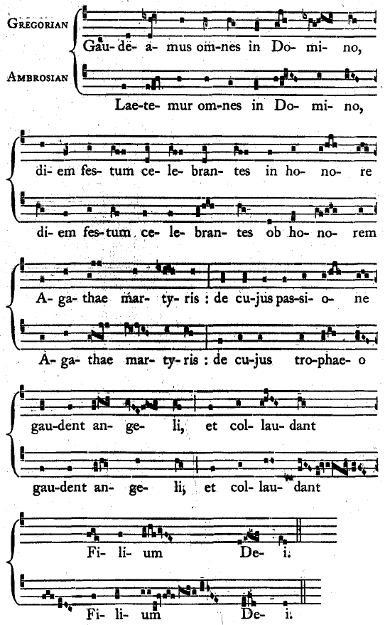Introit, Gregorian and Ambrosian Introit, Gregorian and Ambrosian