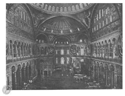 CONSTANTINOPLA—Interior de S.ta Sophia CONSTANTINOPLA—Interior de S.ta Sophia