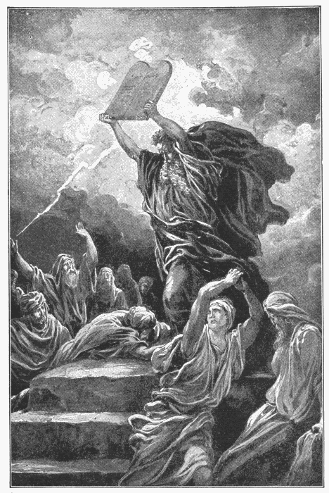 Moses Breaking The Tables Of The Law. "Moses said unto the people, Ye have sinned a great sin." Ex. 32:30. Illustration.
