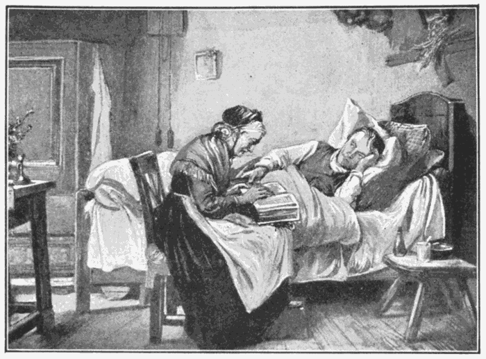 A Message Of Comfort. "I was sick, and ye visited Me." Matt. 25:36. Illustration.