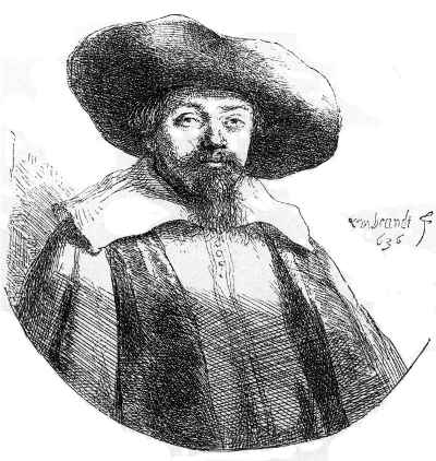 Abb. 70. Manasseh-ben-Israel, ein als Sprachgelehrter und als Arzt berühmter portugiesischer Jude, Oberrabbiner zu Amsterdam