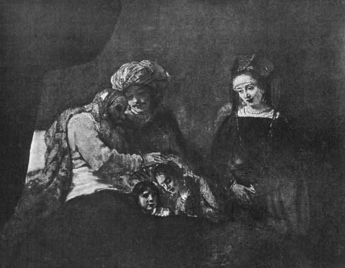 Abb. 151. Jakob segnet seine Enkel Ephraim und Manasse