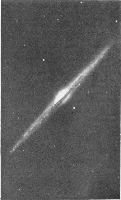 THE  NEBULA SEEN EDGE ON