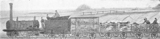 EARLY ROLLING STOCK ON THE LIVERPOOL AND MANCHESTER RAILWAY IN  THE FIRST DAYS OF THE RAILWAY