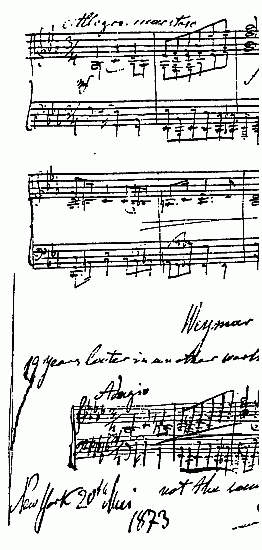 Autograph of Anton Rubinstein