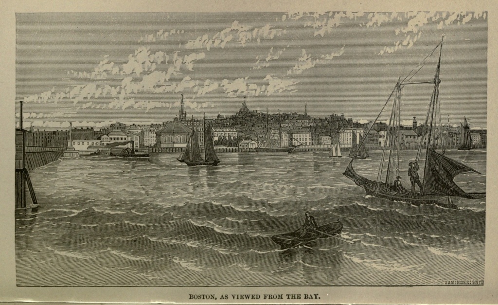 BOSTON, AS VIEWED FROM THE BAY.